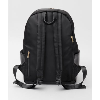 レガート ラルゴ Legato Largo リュック A4対応 軽量 撥水 9.5L 10ポケット クイックアクセスポケット クッションショルダー 背面クッション 通勤 通学 旅行対応 （ブラック）｜詳細画像