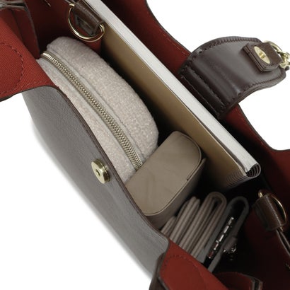 バッグ トートバッグ ショルダーバッグ レディース 斜めがけ 大人 軽量 大きめ HOPPING 2WAY TOTE BAG LG-D1642 （ライトグレー）｜詳細画像