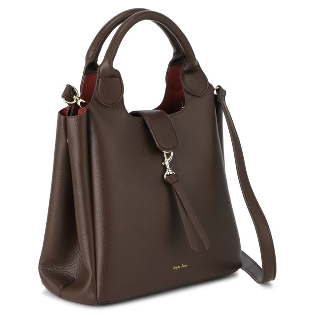 バッグ トートバッグ ショルダーバッグ レディース 斜めがけ 大人 軽量 大きめ HOPPING 2WAY TOTE BAG LG-D1642 （ダークブラウン）