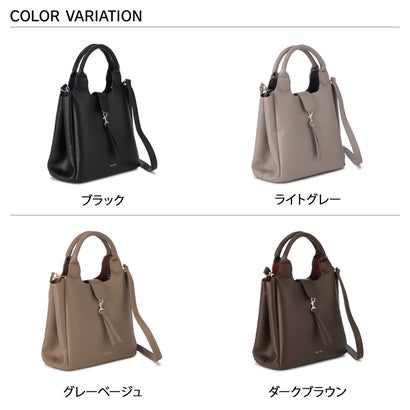 レガート ラルゴ Legato Largo バッグ トートバッグ ショルダーバッグ レディース 斜めがけ 大人 軽量 大きめ HOPPING 2WAY TOTE BAG LG-D1642 （ダークグリーン）｜詳細画像