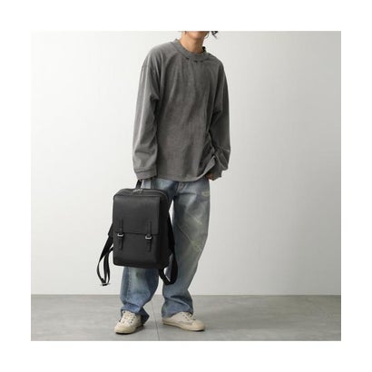 ロエベ LOEWE LOEWE バックパック B553J18X04 ミリタリー アナグラム （1100/BLACK/ブラック）｜詳細画像