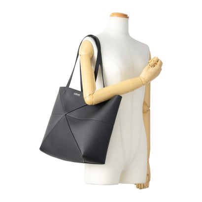 ロエベ LOEWE トートバッグ パズルフォルド トート ホリゾンタル ミディアム A779PEWX04 1100 （ブラック）｜詳細画像