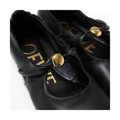 ロエベ LOEWE LOEWE パンプス PEBBLE SOFT BALLERINA L815466X46 （1100/BLACK-ブラック）｜詳細画像