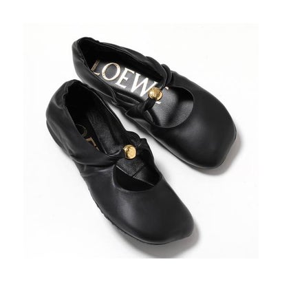 ロエベ LOEWE LOEWE パンプス PEBBLE SOFT BALLERINA L815466X46 （1100/BLACK-ブラック）｜詳細画像