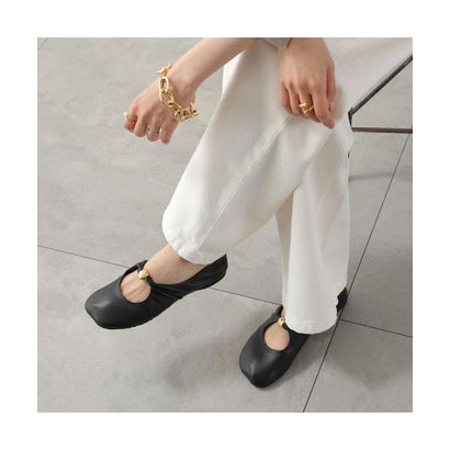 ロエベ LOEWE LOEWE パンプス PEBBLE SOFT BALLERINA L815466X46 （1100/BLACK-ブラック）｜詳細画像