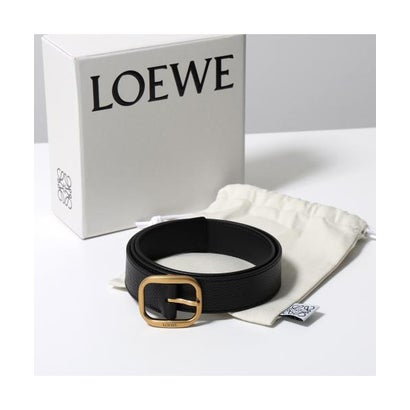 LOEWE ベルト ROUNDED SOFT ラウンド ソフト E619Z26X53 （1206/BLACK/GOLD/ブラック）｜詳細画像