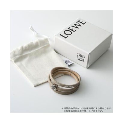 ロエベ LOEWE LOEWE ブレスレット J242TWLX03 レザー アナグラム （1100/BLACK/ブラック）｜詳細画像