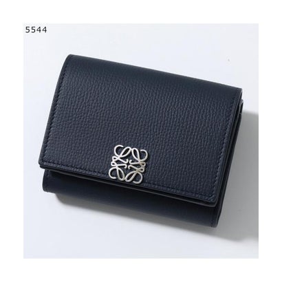 ロエベ LOEWE LOEWE 三つ折り財布 ANAGRAM TRIFOLD 6 C821TR2X （1206/NEGRO-ORO/ブラックGD）｜詳細画像