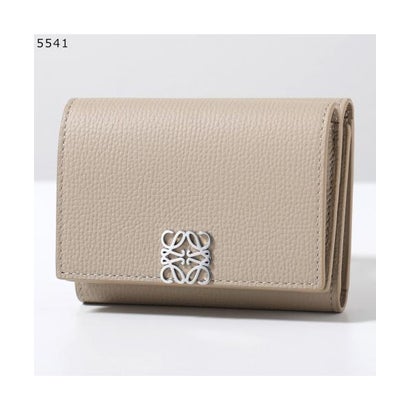ロエベ LOEWE LOEWE 三つ折り財布 ANAGRAM TRIFOLD 6 C821TR2X （1206/NEGRO-ORO/ブラックGD）｜詳細画像