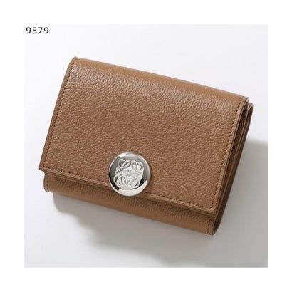LOEWE 三つ折り財布 PEBBLE TRIFOLD WALLET CANBTR2X03 （5541/CLAY/ベージュ）｜詳細画像