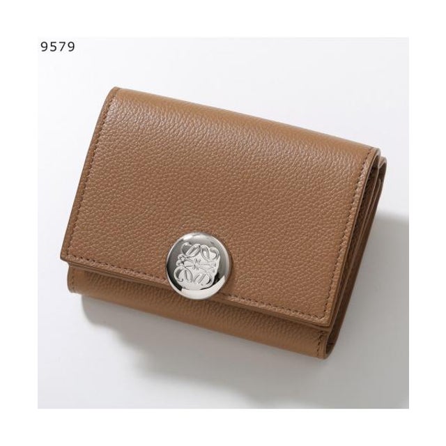 三つ折り財布 PEBBLE TRIFOLD WALLET CANBTR2X03 （9579/MOCHA/ブラウン）