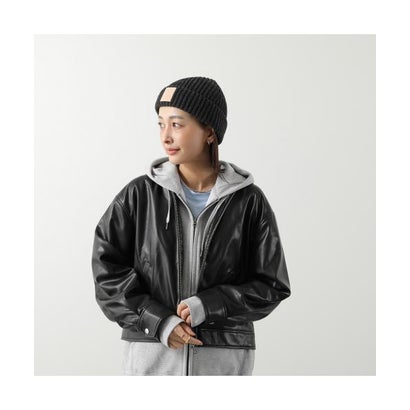 ロエベ LOEWE LOEWE ニット帽 KSA9OT1X01 カシミヤ （1100/BLACK）｜詳細画像