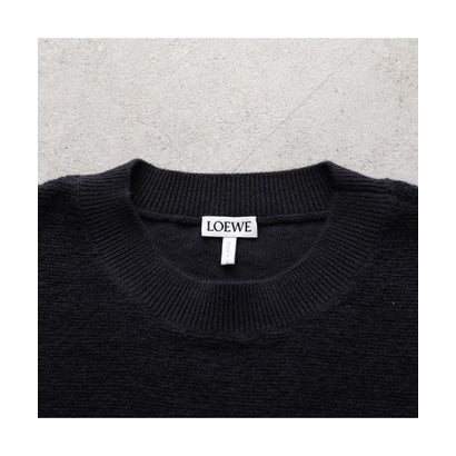 ロエベ LOEWE LOEWE セーター S359Y14KJ6 ウール ロゴ刺繍 （5110/NAVY-BLU/ネイビー）｜詳細画像