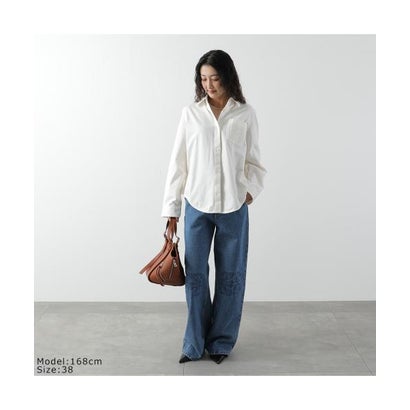 LOEWE 長袖シャツ S616Y1DX06 アナグラム刺繡 （2100/WHITE）｜詳細画像