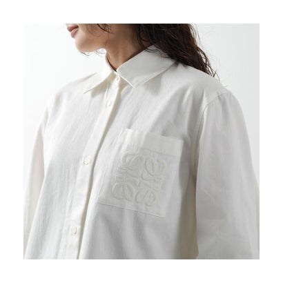 LOEWE 長袖シャツ S616Y1DX06 アナグラム刺繡 （2100/WHITE）｜詳細画像