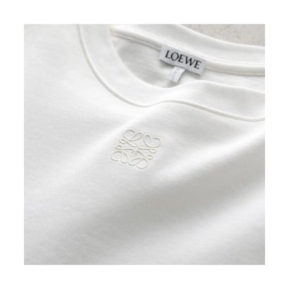 ロエベ LOEWE LOEWE 半袖 Tシャツ TRAPEZE TOP S540Y22X71 （2100/WHITE）｜詳細画像