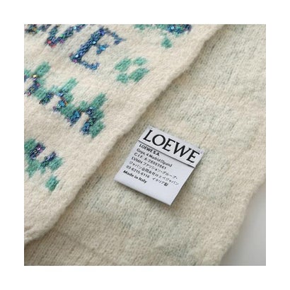 ロエベ LOEWE LOEWE マフラー FSA8SS1K10 ロゴ スパンコール （4746/NAVY-MUL）｜詳細画像
