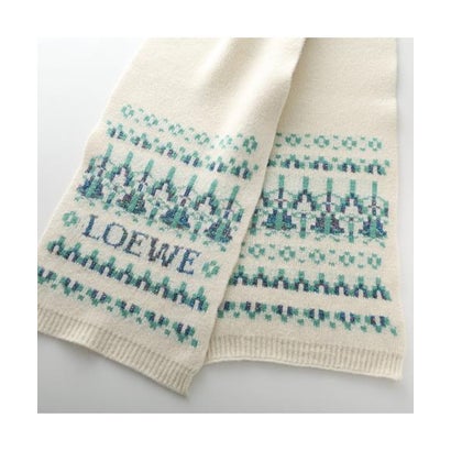ロエベ LOEWE LOEWE マフラー FSA8SS1K10 ロゴ スパンコール （2093/WHITE-MI）｜詳細画像