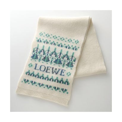 ロエベ LOEWE LOEWE マフラー FSA8SS1K10 ロゴ スパンコール （2093/WHITE-MI）｜詳細画像