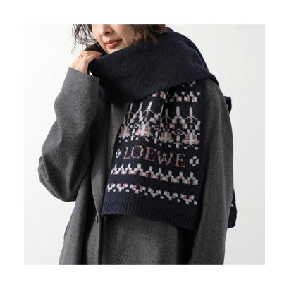 ロエベ LOEWE LOEWE マフラー FSA8SS1K10 ロゴ スパンコール （2093/WHITE-MI）｜詳細画像