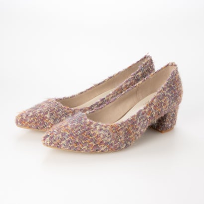 【26AW】ポインテッドトゥチャンキーヒールパンプス(0646) （モーブZ/C）｜詳細画像