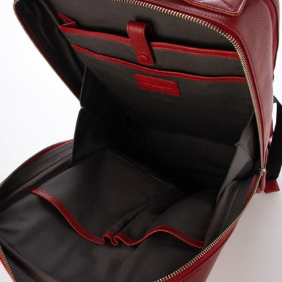 天然シボ レザー 本革リュック レザーリュック （RED）｜詳細画像