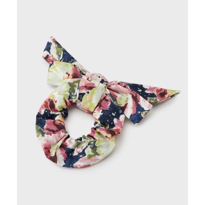ローラ アシュレイ LAURA ASHLEY 【WEB限定／3WAY／リボン取外し可／同柄ワンピースあり】ミラ ブルームズ柄シュシュ （ブラック(119)）｜詳細画像