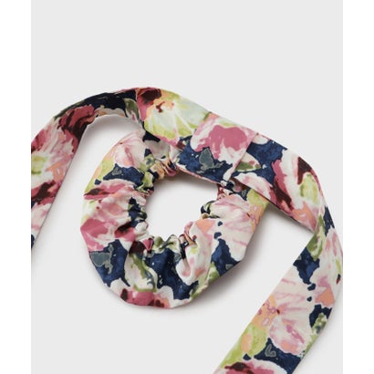 ローラ アシュレイ LAURA ASHLEY 【WEB限定／3WAY／リボン取外し可／同柄ワンピースあり】ミラ ブルームズ柄シュシュ （ブラック(119)）｜詳細画像