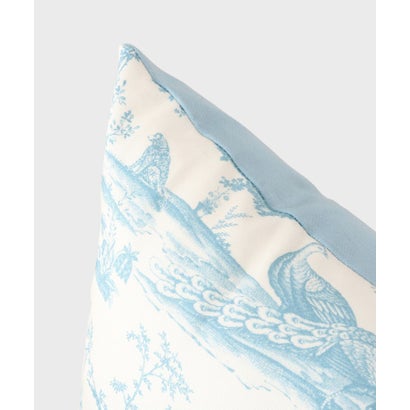 ローラ アシュレイ LAURA ASHLEY ブレイスミス トワル柄 レクタングルクッション （サックスブルー(190)）｜詳細画像