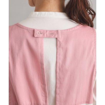 ローラ アシュレイ LAURA ASHLEY ブレイスミス トワル柄 Vネックエプロン （ピンク(172)）｜詳細画像