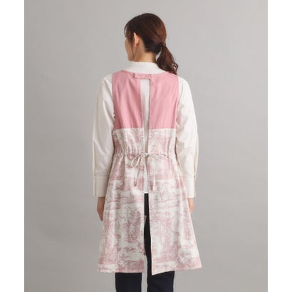 ローラ アシュレイ LAURA ASHLEY ブレイスミス トワル柄 Vネックエプロン （ピンク(172)）｜詳細画像