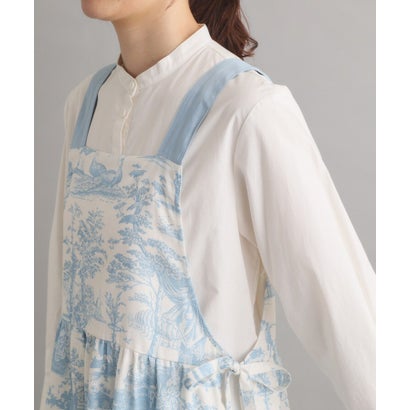 ローラ アシュレイ LAURA ASHLEY ブレイスミス トワル柄 ワンピースエプロン （サックスブルー(190)）｜詳細画像