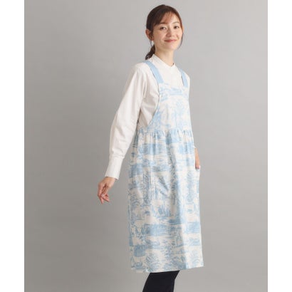 ローラ アシュレイ LAURA ASHLEY ブレイスミス トワル柄 ワンピースエプロン （サックスブルー(190)）｜詳細画像
