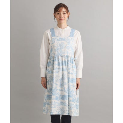ローラ アシュレイ LAURA ASHLEY ブレイスミス トワル柄 ワンピースエプロン （サックスブルー(190)）｜詳細画像