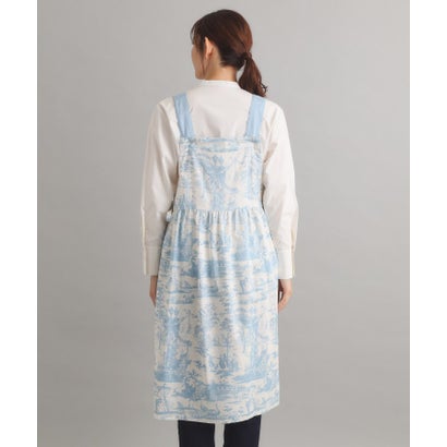ローラ アシュレイ LAURA ASHLEY ブレイスミス トワル柄 ワンピースエプロン （サックスブルー(190)）｜詳細画像