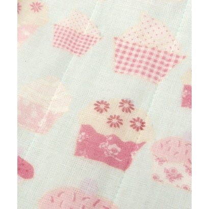 ローラ アシュレイ LAURA ASHLEY カップケーキ柄 蚊帳織りふきん （グリーン(122)）｜詳細画像