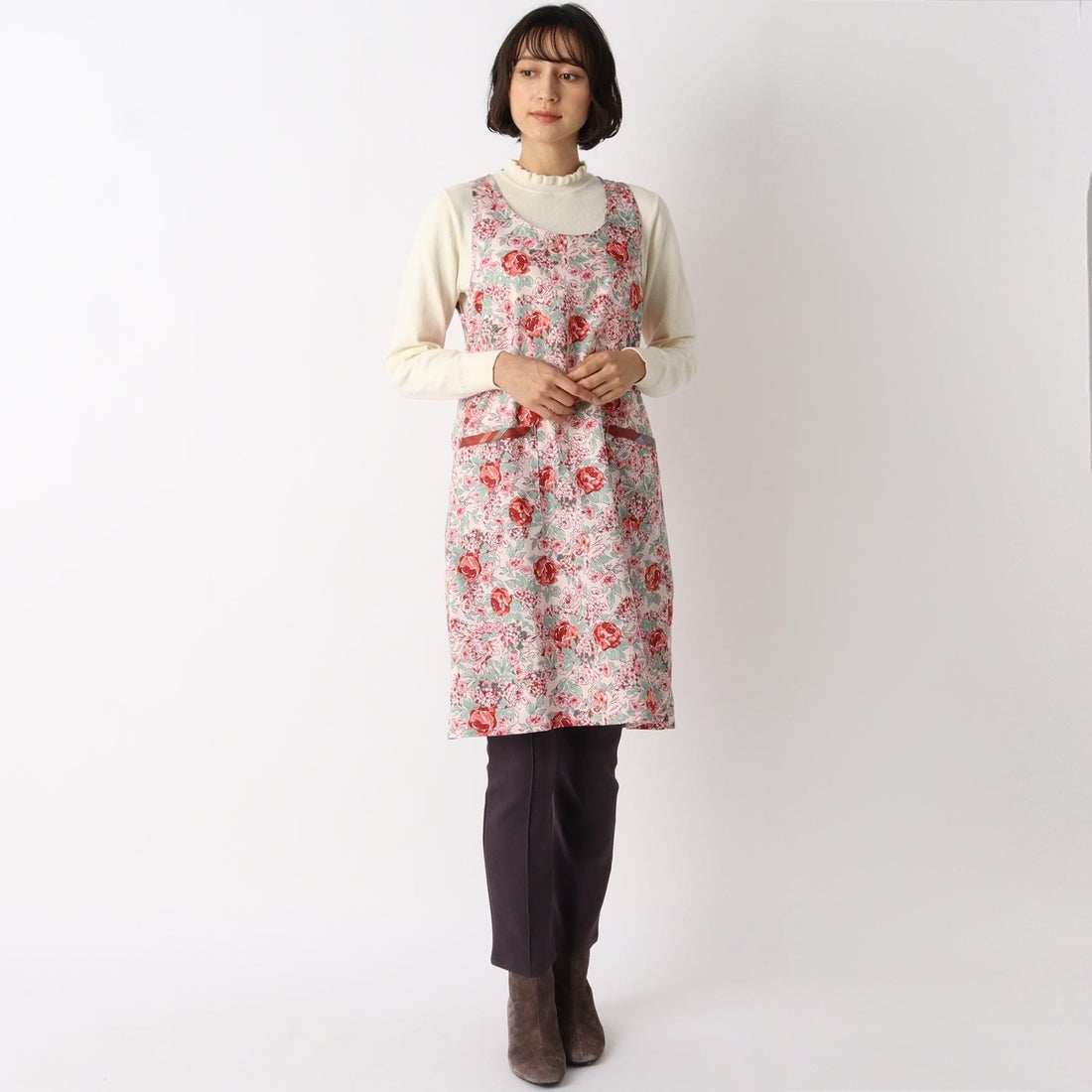 ローラ アシュレイ LAURA ASHLEY クランズフォード柄 エプロン