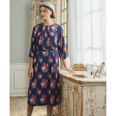 ローラ アシュレイ LAURA ASHLEY 【ジャージ素材／洗える／同柄アイテムあり】チスウィック柄プルオーバー （ネイビー(194)）｜詳細画像