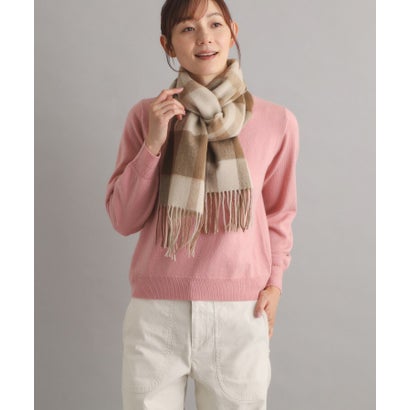 ローラ アシュレイ LAURA ASHLEY 【ウール100％】チェックストール （ベージュ(052)）｜詳細画像