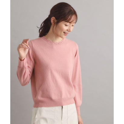 ローラ アシュレイ LAURA ASHLEY 【洗える／ウール混】柄編みプルオーバーニット （ライトピンク(070)）｜詳細画像