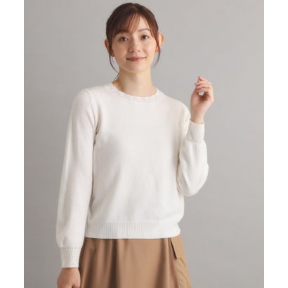 ローラ アシュレイ LAURA ASHLEY 【洗える／ウール混】柄編みプルオーバーニット （ネイビー(094)）｜詳細画像