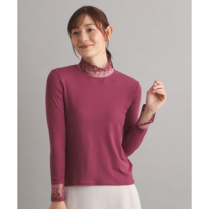 ローラ アシュレイ LAURA ASHLEY 【チュール付き】フライスカットソー （ダークグリーン(023)）｜詳細画像