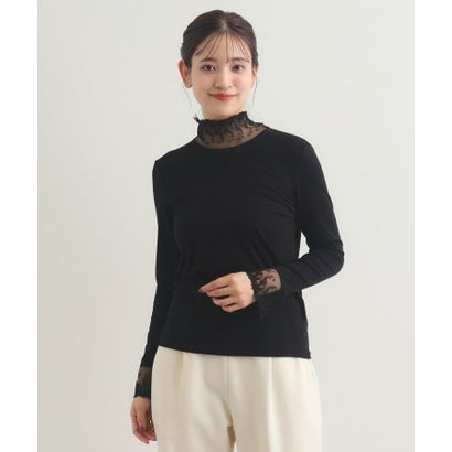 ローラ アシュレイ LAURA ASHLEY 【チュール付き】フライスカットソー （ダークグリーン(023)）｜詳細画像
