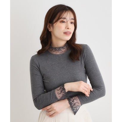 ローラ アシュレイ LAURA ASHLEY 【チュール付き】フライスカットソー （ベリーピンク(073)）｜詳細画像