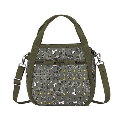 レスポートサック LeSportsac SMALL JENNI （ピーナッツ バンダナパーティー グリーン）｜詳細画像