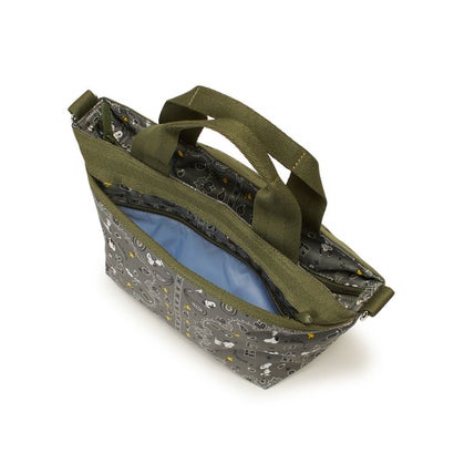レスポートサック LeSportsac SMALL BUCKET TOTE （ピーナッツ バンダナパーティー グリーン）｜詳細画像