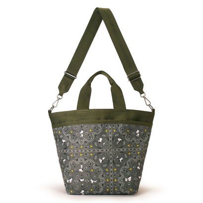 レスポートサック LeSportsac BUCKET TOTE （ピーナッツ バンダナパーティー グリーン）｜詳細画像