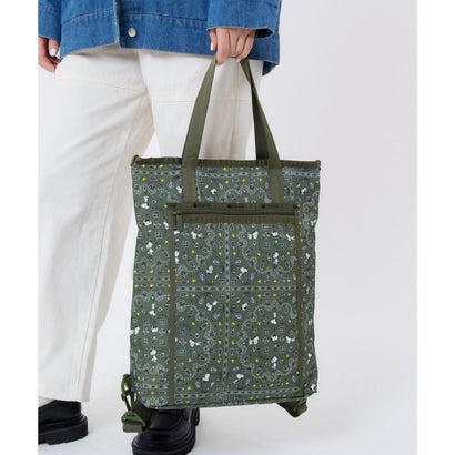 レスポートサック LeSportsac EVERYDAY TH BACKPACK （ピーナッツ バンダナパーティー グリーン）｜詳細画像