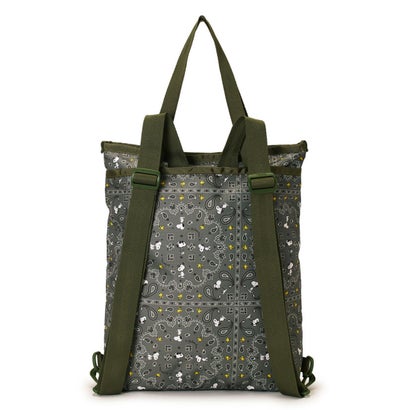 レスポートサック LeSportsac EVERYDAY TH BACKPACK （ピーナッツ バンダナパーティー グリーン）｜詳細画像