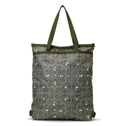 レスポートサック LeSportsac EVERYDAY TH BACKPACK （ピーナッツ バンダナパーティー グリーン）｜詳細画像